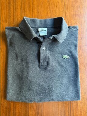 Lacoste Classic Polo Shirt in Dark Gray - Size XXL